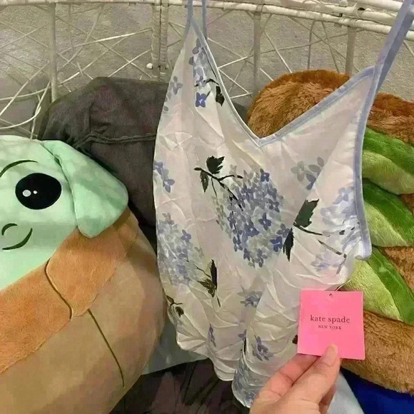 NWT KATE SPADE Floral Print Charmeuse Sz S - Picture 3 of 4